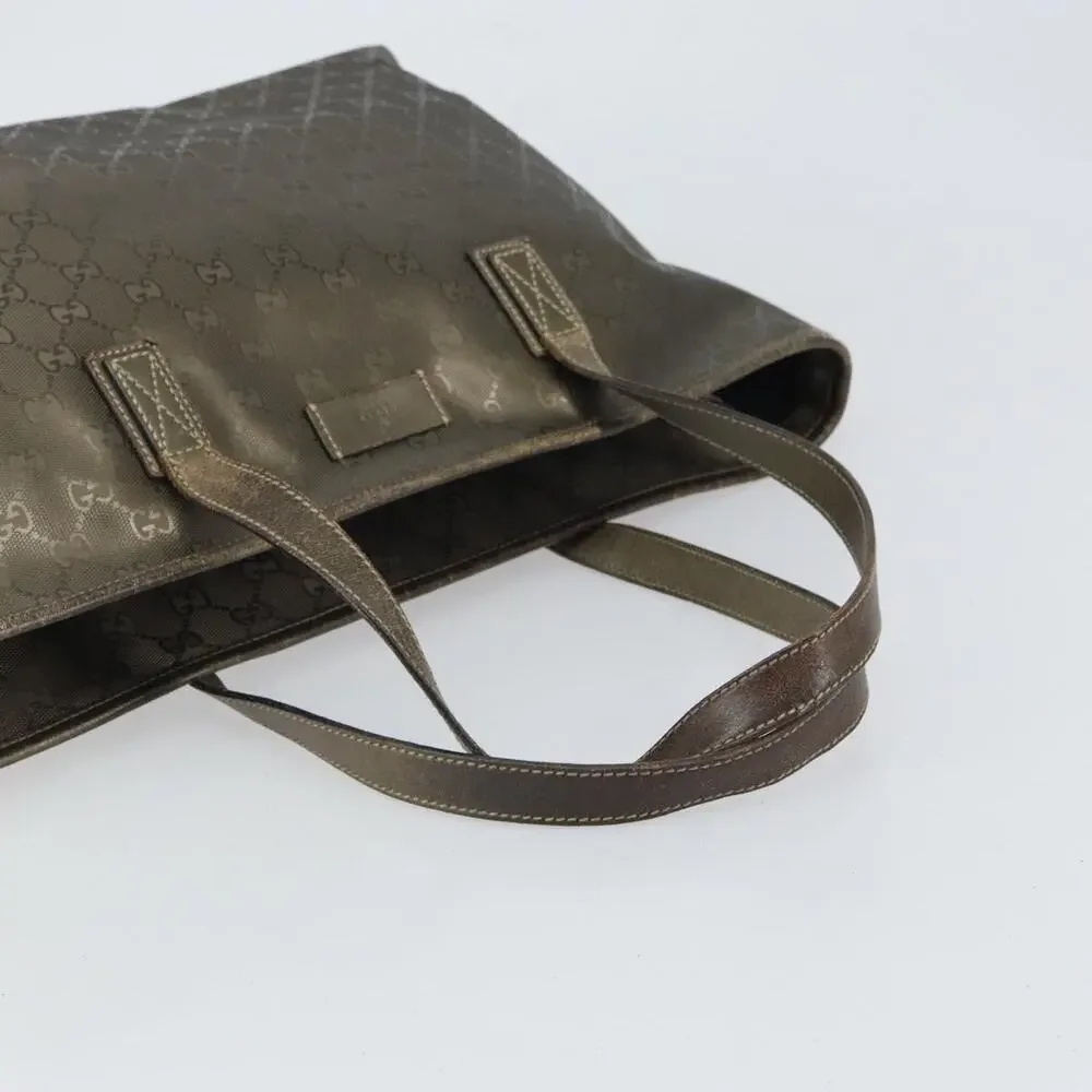 Gucci GG Imprime Coated Canvas Tote Bag Gold